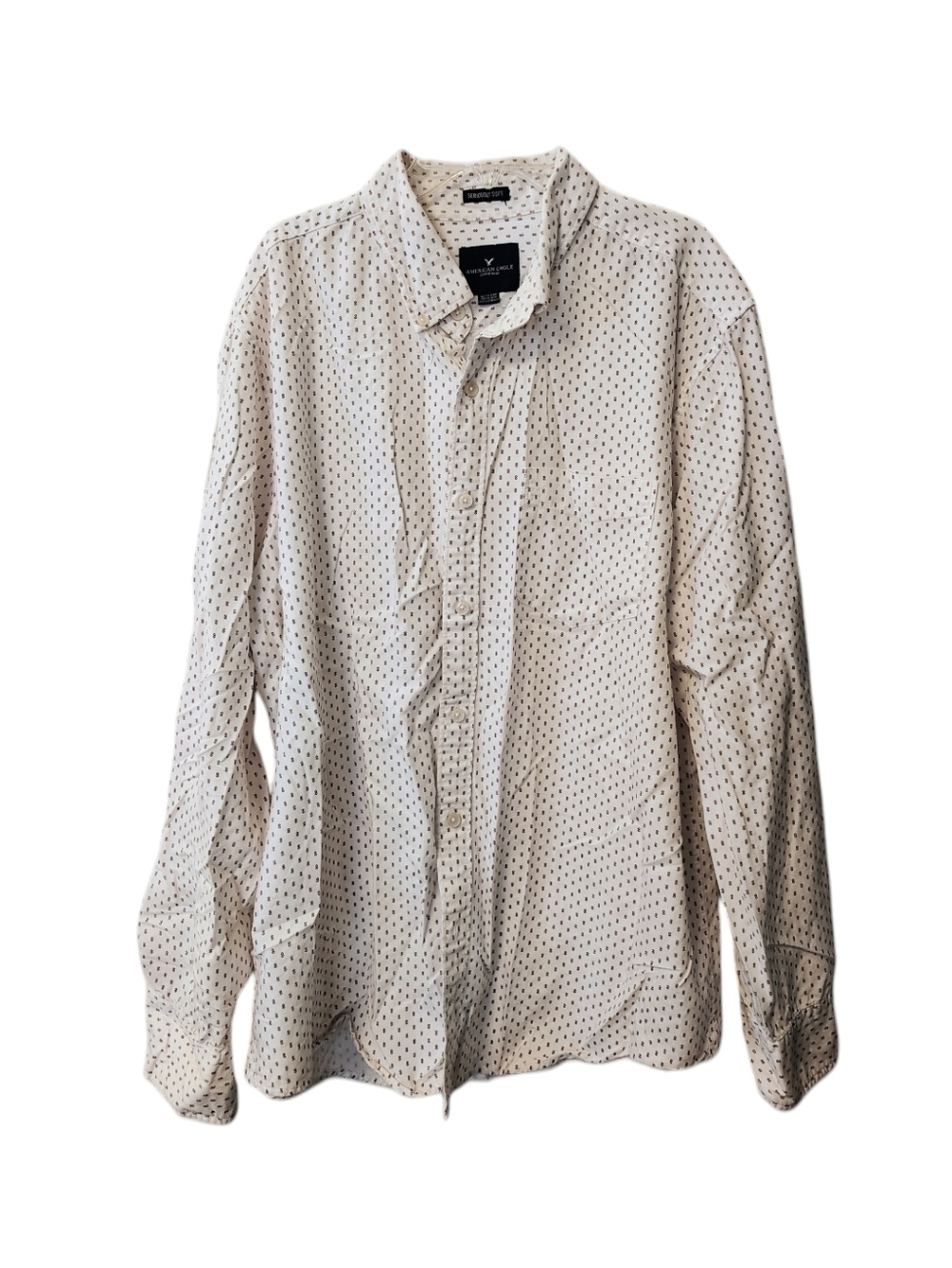 American Eagle Print Button-Down Shirt